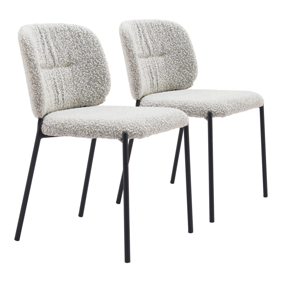 Plat Dining Chair (Set of 2) Gray