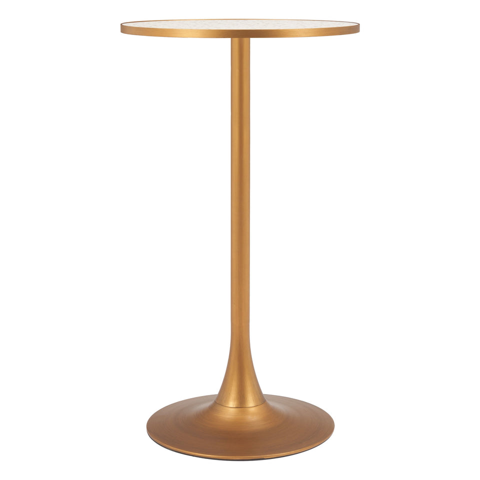 Bite Bar Table Beige & Gold