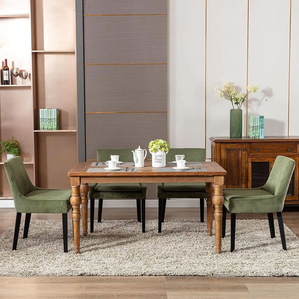 Modern Upholstered Dining Chair Set 6 Chairs Dining Room