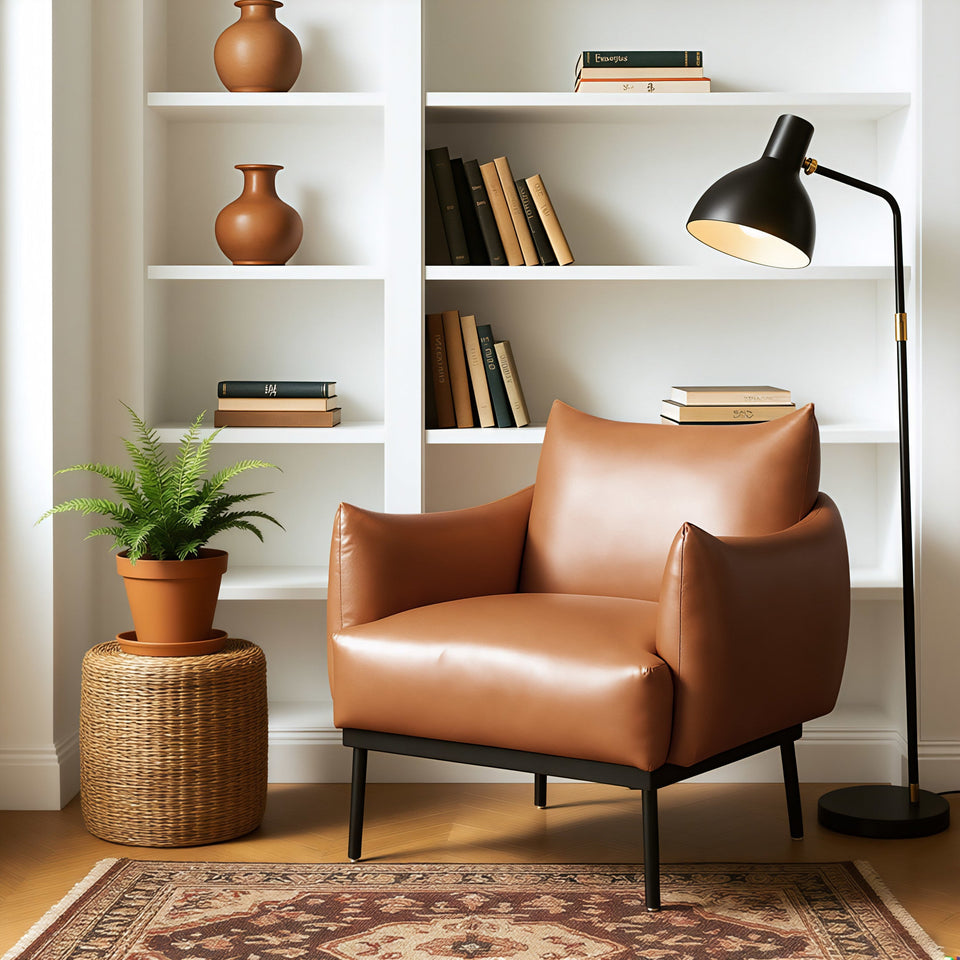 Sekil Accent Chair Brown