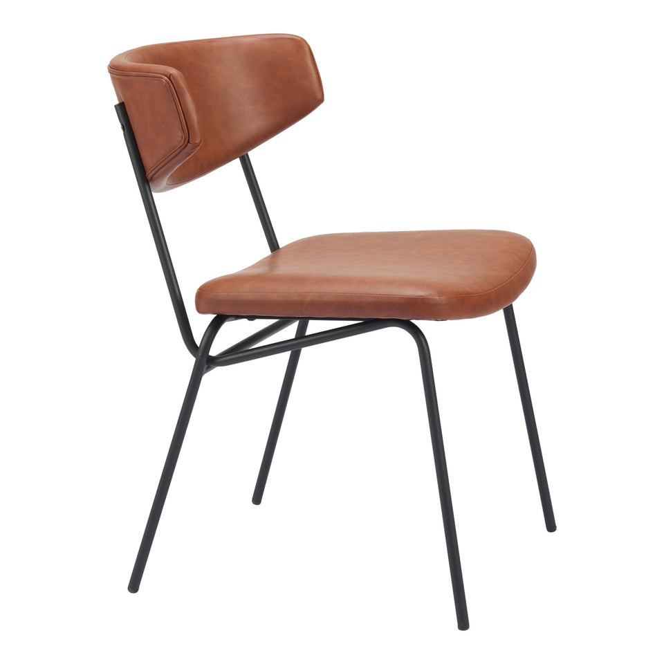 Charon Dining Chair (Set of 2) Vintage Brown