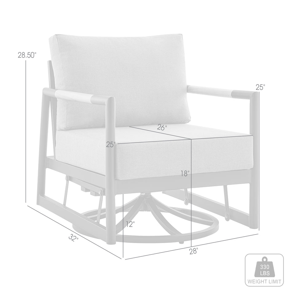 Crown Outdoor Swivel Glider Lounge Chair