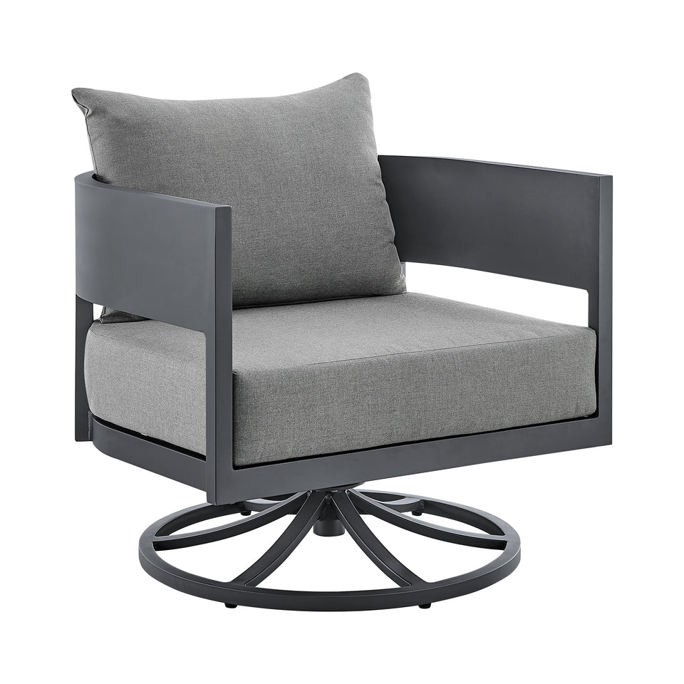 Menorca 3 Piece Patio Swivel Seating Set