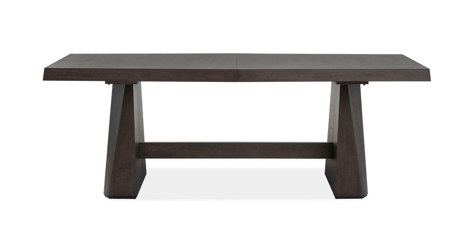 Tauren - Extendable Double Pedestal Dining Table - Coffee Bean