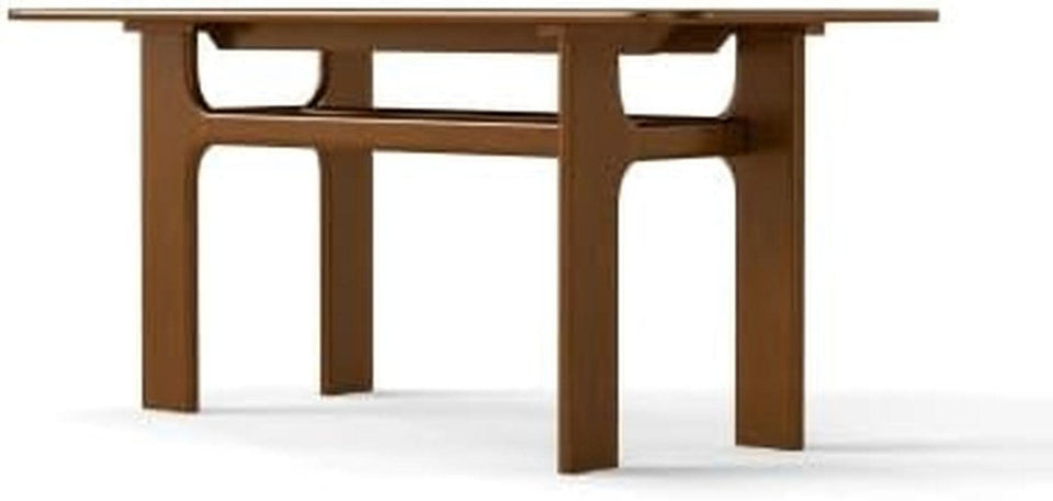 63 Inch Walnut Dining Table With Heavy Duty Legs Farmhouse