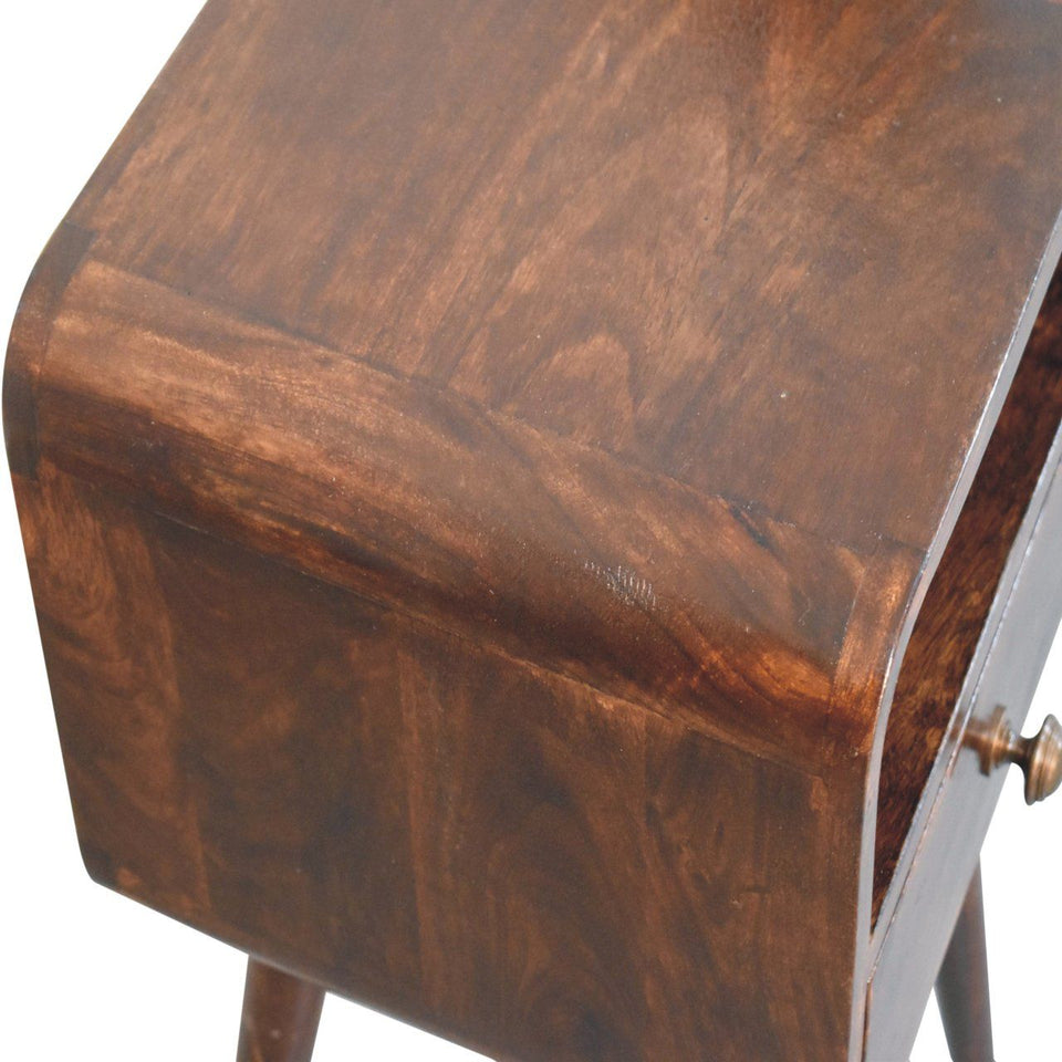 Mini Curve Open Bedside Nightstand