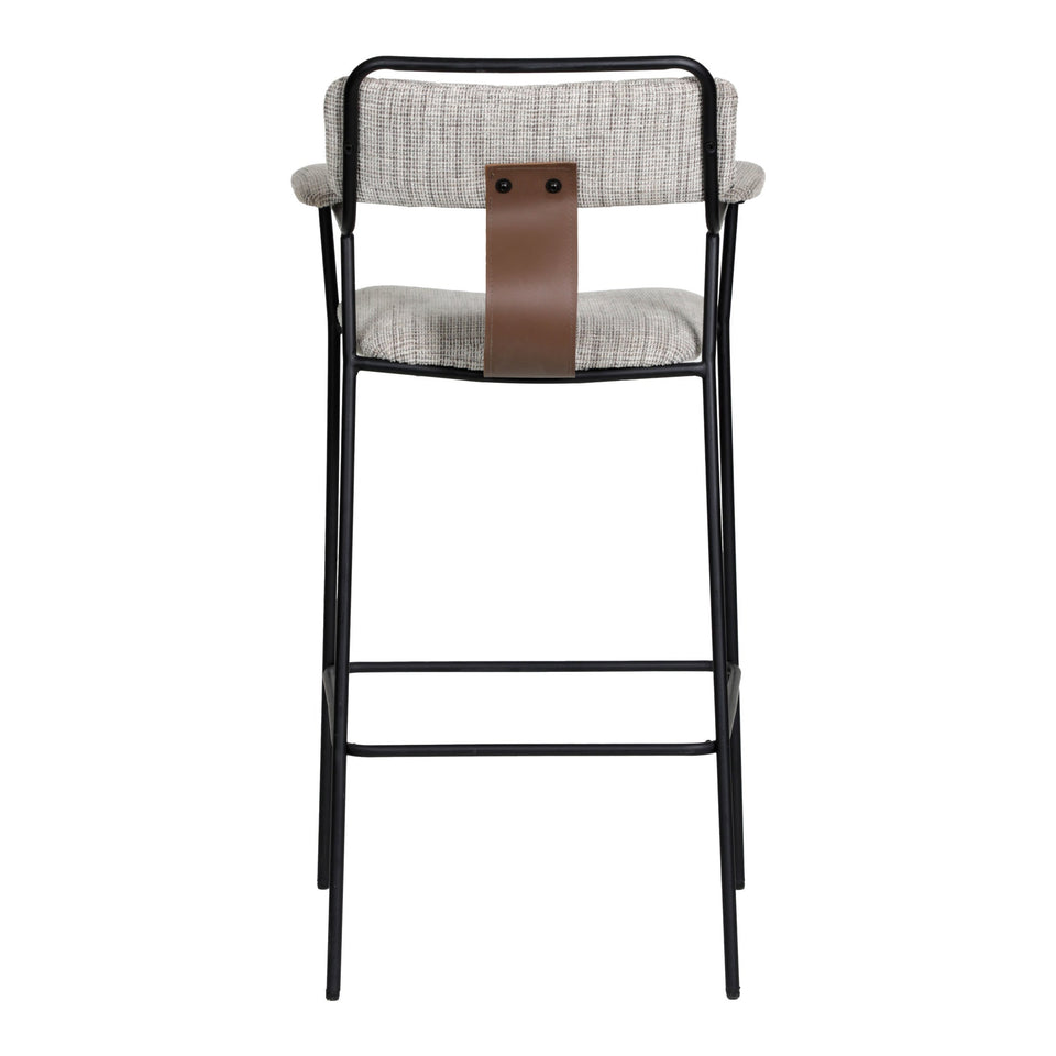 Couva Barstool (Set of 2) Gray Tweed