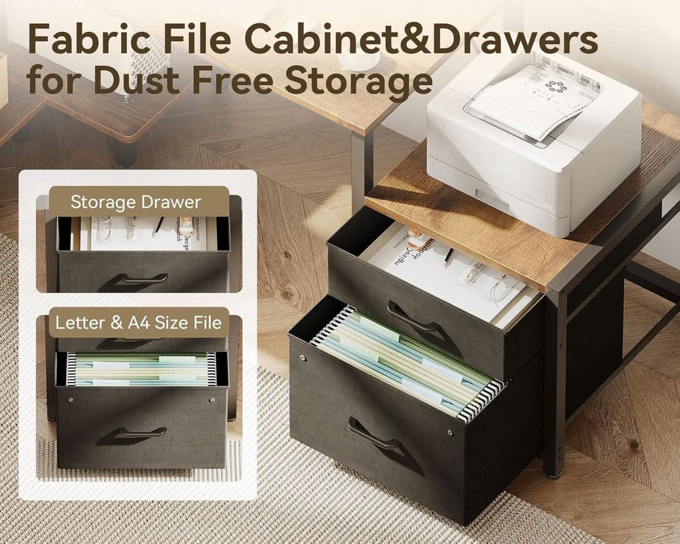 L Shaped Desk With Drawers Industrial Grade Cabinet