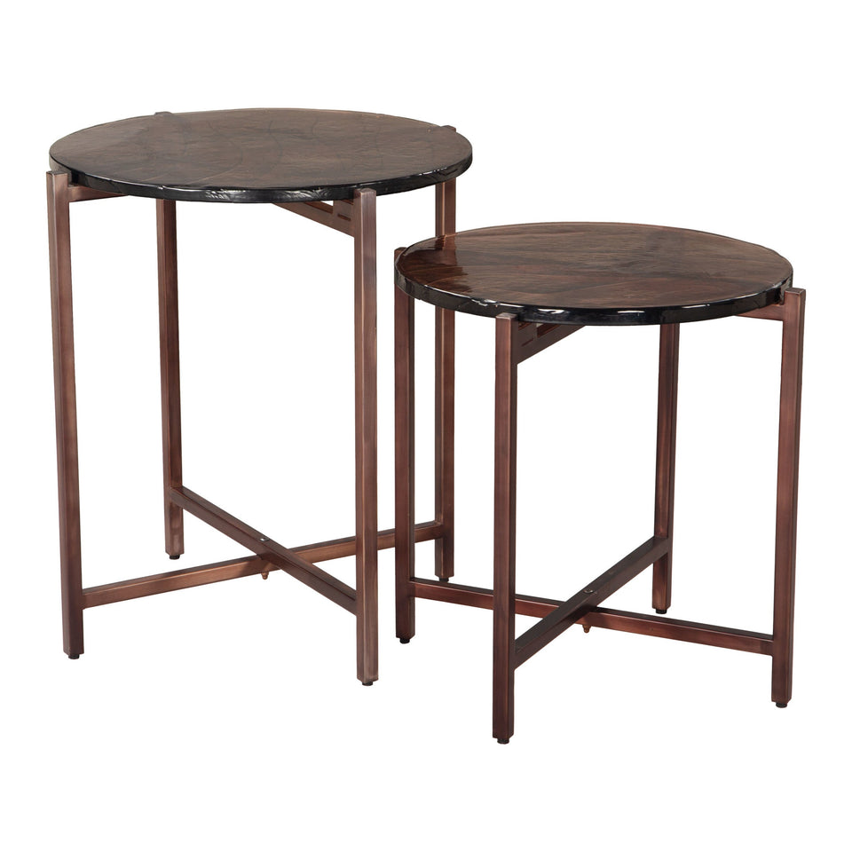 Gema Coffee Table Set (2-Piece) Bronze
