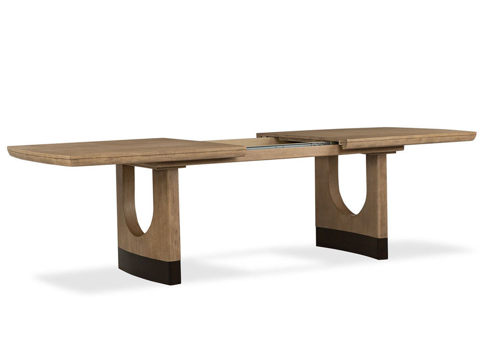 Tristan - Extendable Trestle Dining Table - Swiss Coffee