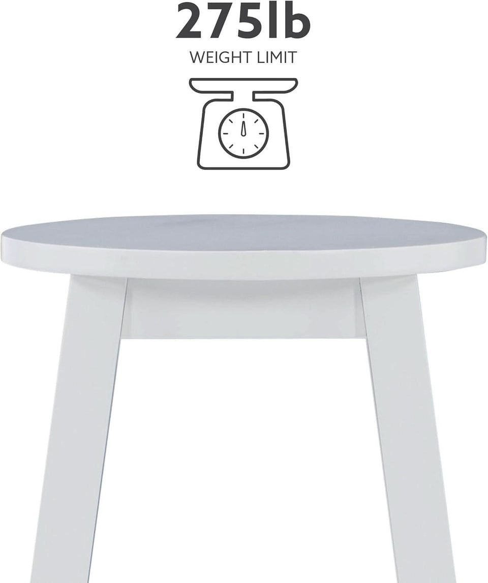 Zeke White 24 Inch Counter Stool Modern Kitchen Seating