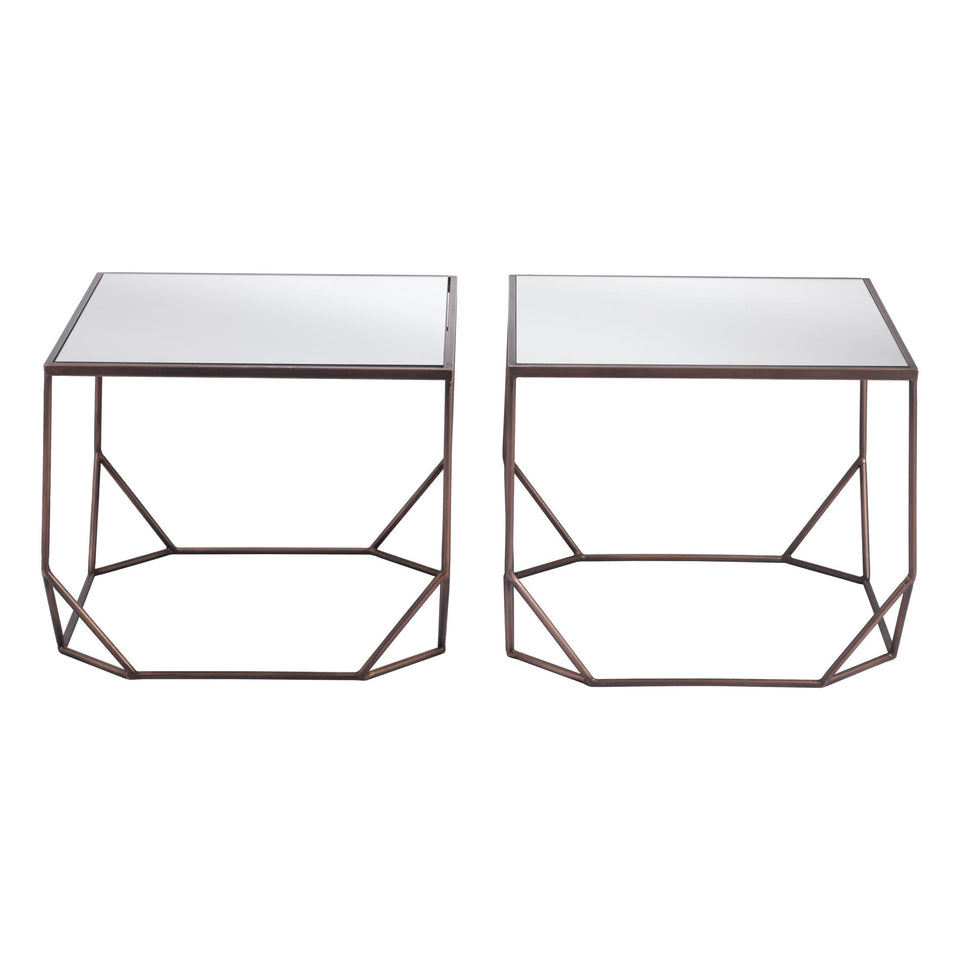 Arzon Coffee Table Set (2-Piece) Bronze