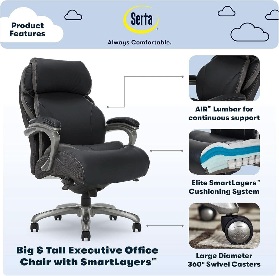 Executive Office Chair Big And Tall Air Technology