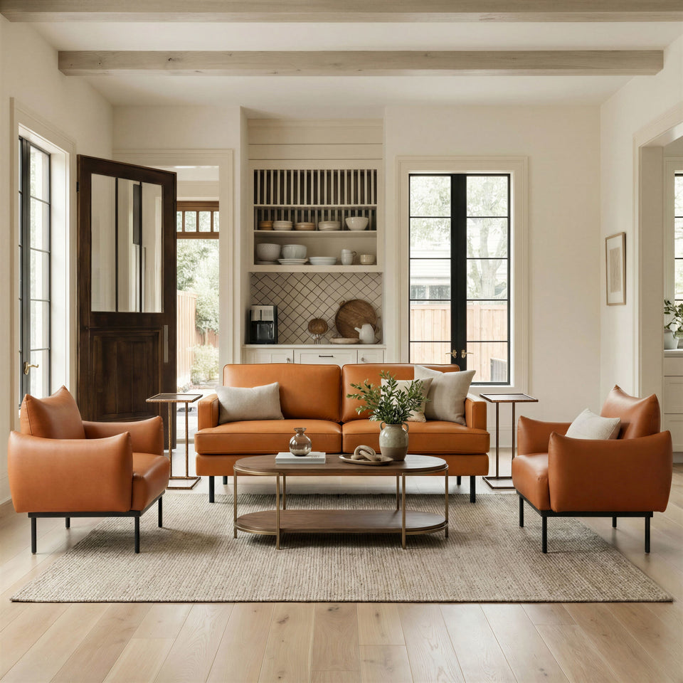 Sekil Accent Chair Brown