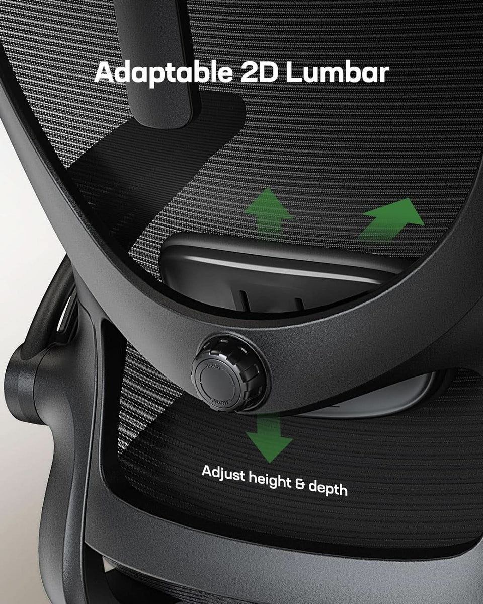 Ergonomic High Back Mesh Office Chair With Adjustable Lumbar Support