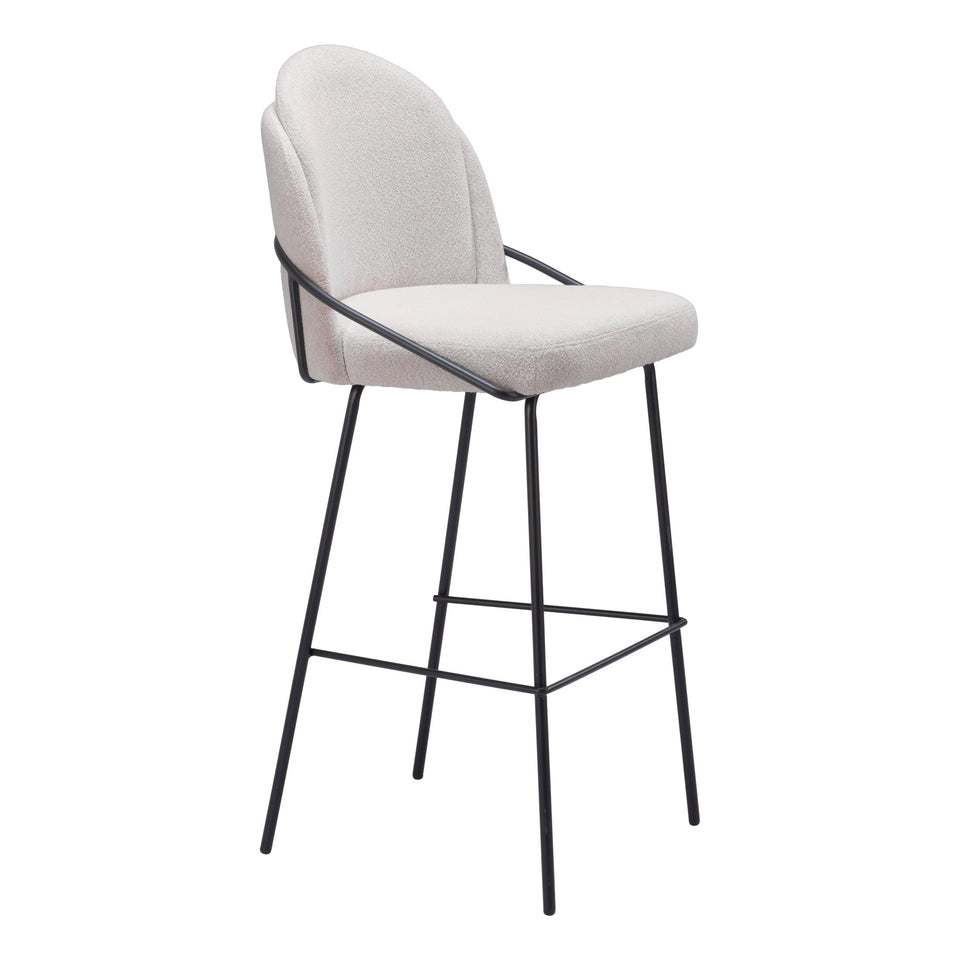 Jambi Barstool (Set of 2) Ivory