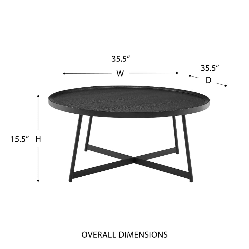 Niklaus 35" Round Coffee Table