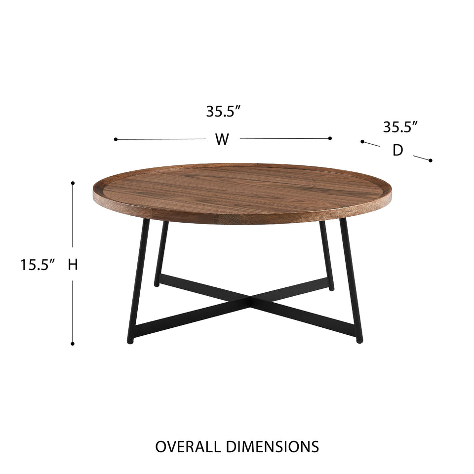 Niklaus 35" Round Coffee Table