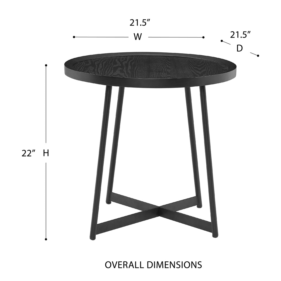 Niklaus 22" Round Side Table