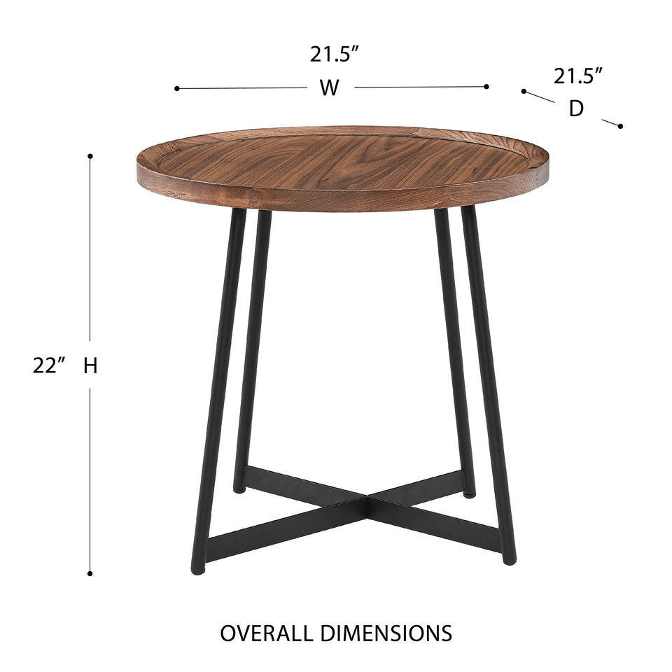 Niklaus 22" Round Side Table