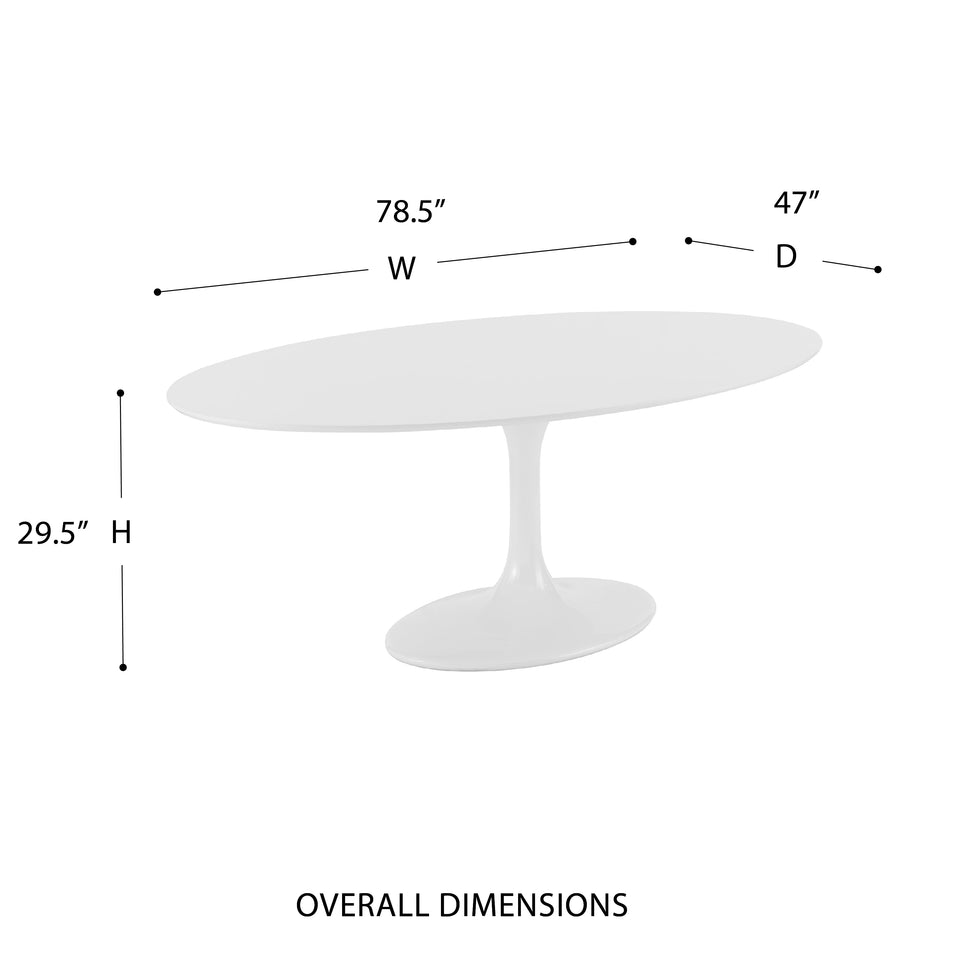 Astrid 79" Oval Table