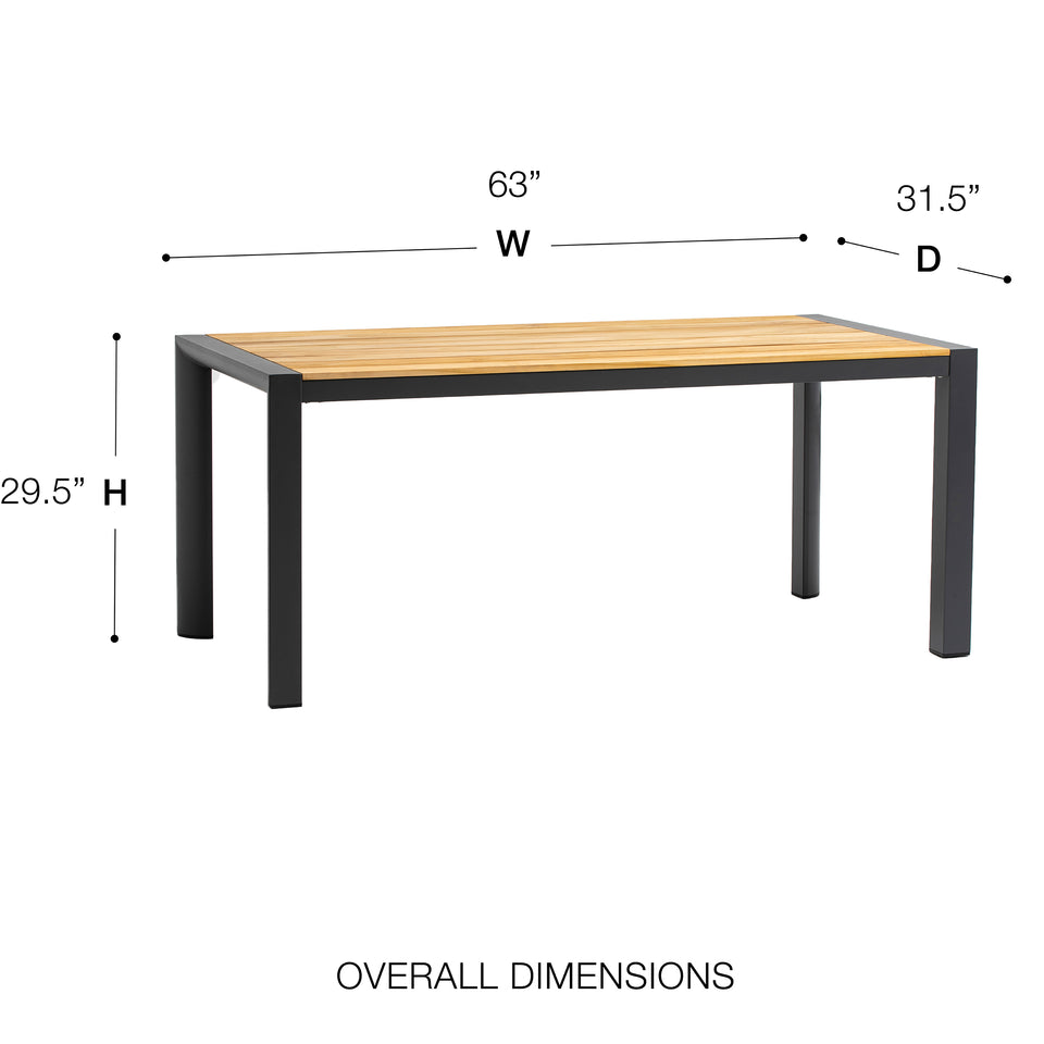 Skog 63" Outdoor Table