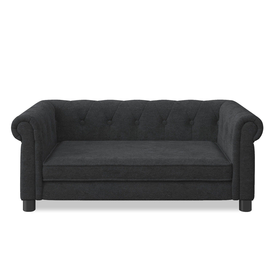 Modern Elegant Rectangle Pet Bed with Elevated Design - Multiple Colors