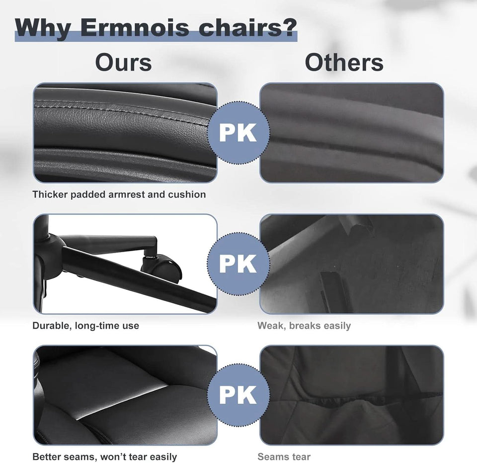 Black Ergonomic Office Chair With Adjustable Lumbar Support