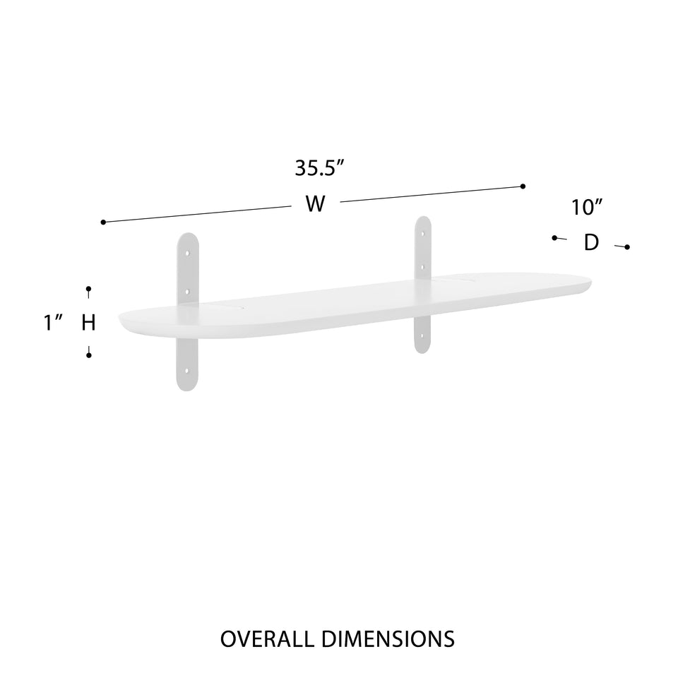 Catalina 35" Floating Shelf