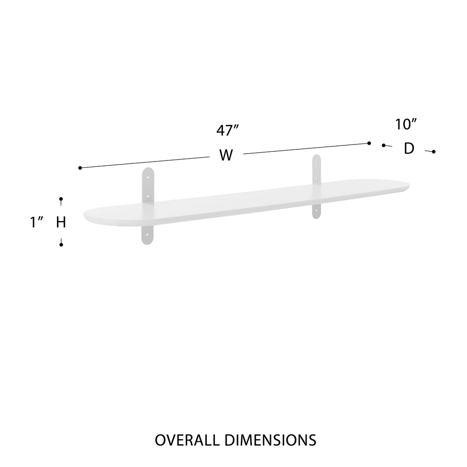 Catalina 47" Floating Shelf