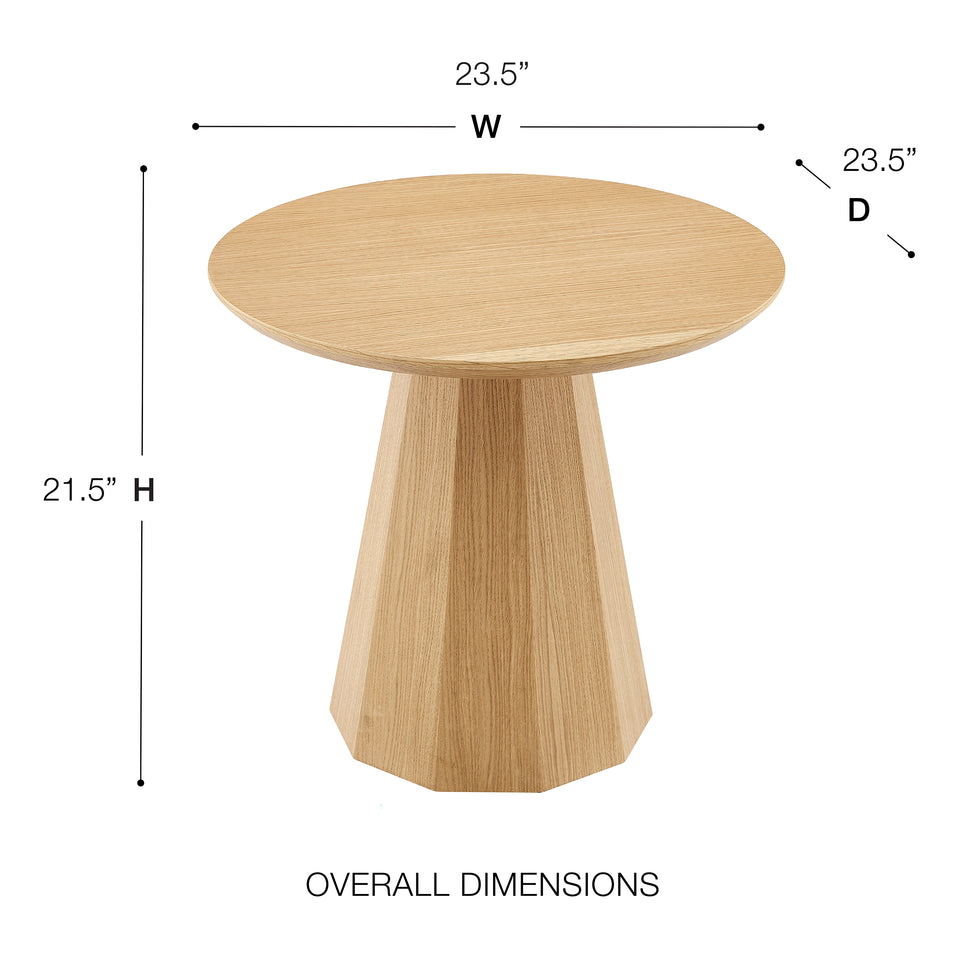 Sidney 24" Round Side Table