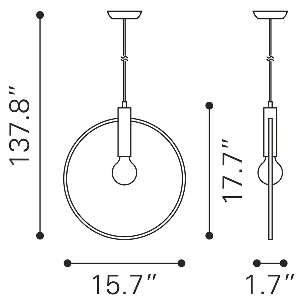 Irenza Ceiling Lamp Brass