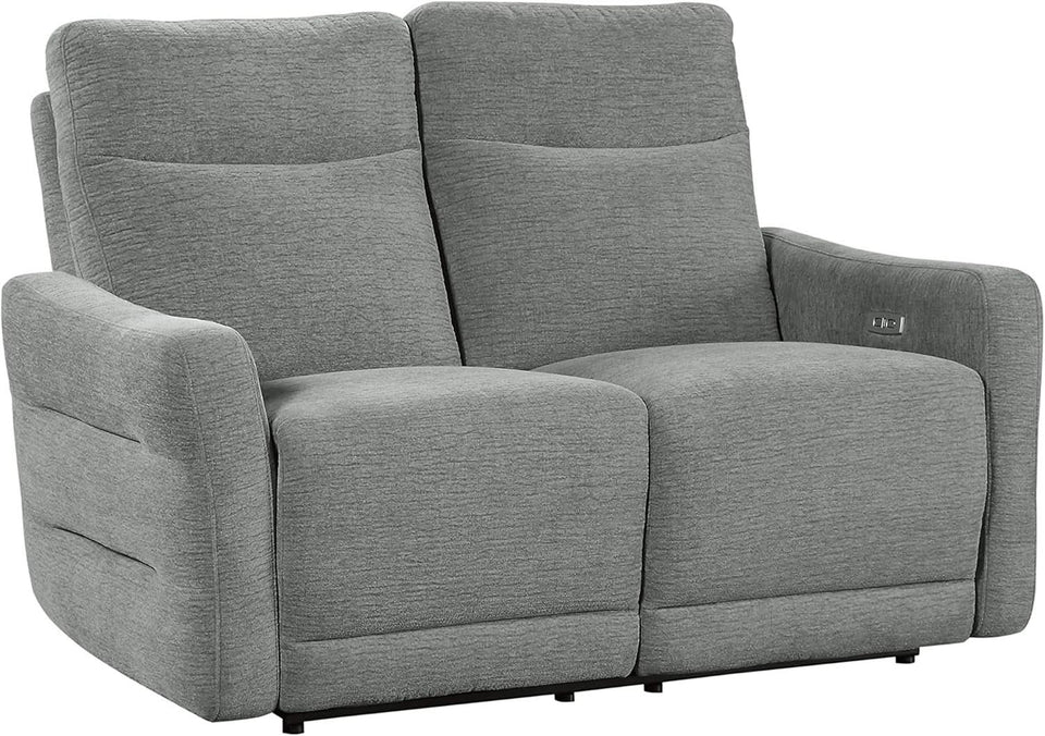 Rainwood Wallhugger Power Reclining 3 Piece Dove Gray