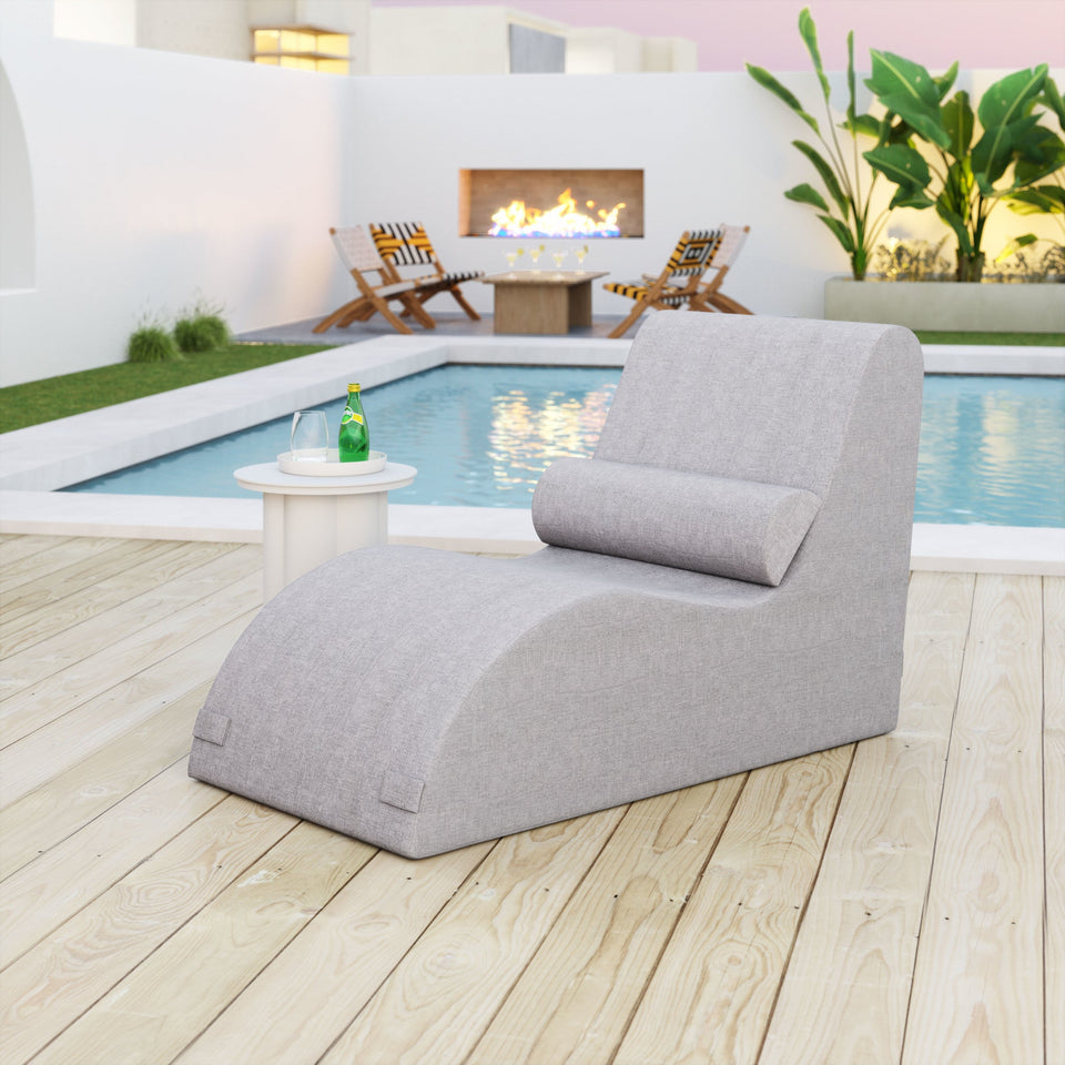 Luanda Chaise Lounge Gray