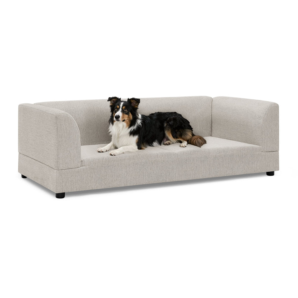 Oversized Pet Sofa for Medium/Large Dogs with Soft Cushion - Linen