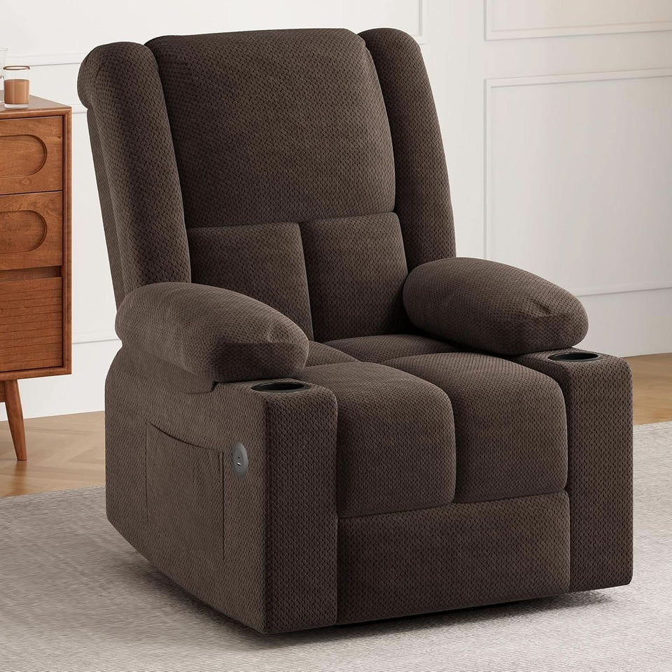Power Lift Recliner Chair With Massage And Heat For Elderly
