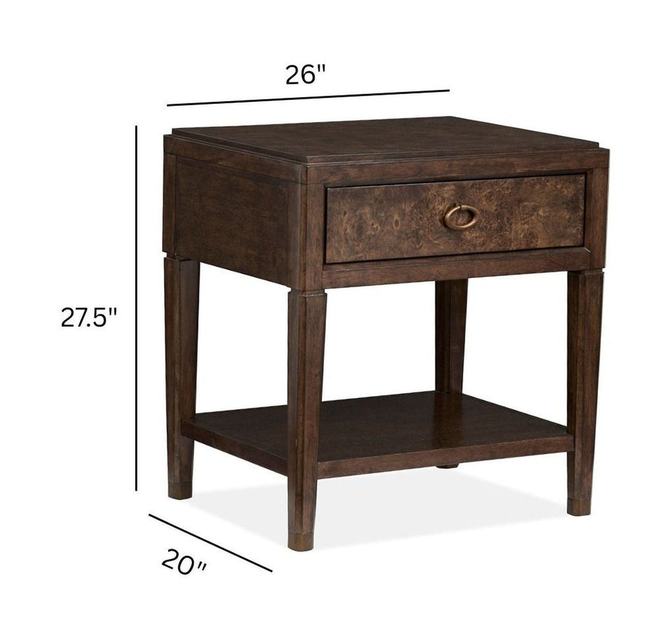 Rowan - Open Nightstand - Espresso
