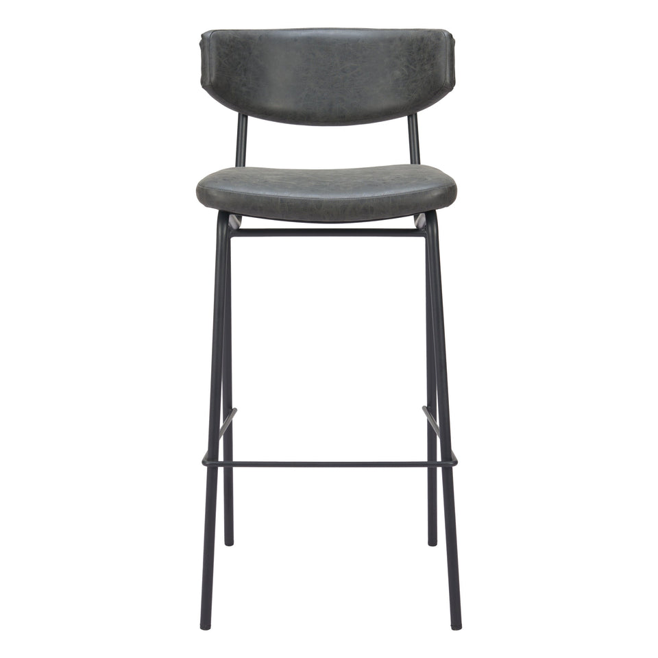 Charon Barstool (Set of 2) Vintage Black
