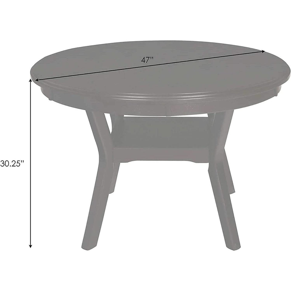 Gray 5 Piece Dining Table Set With 4 Chairs For Kitchen