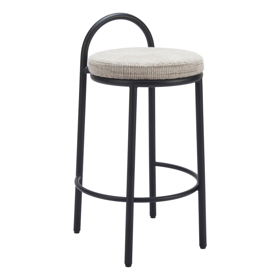 Sisal Counter Stool (Set of 2) Beige Tweed