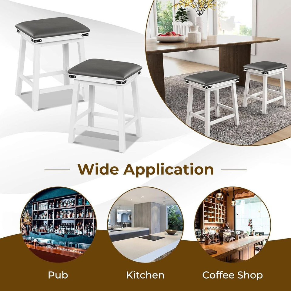 24 Inch Counter Height Bar Stools Set of Two