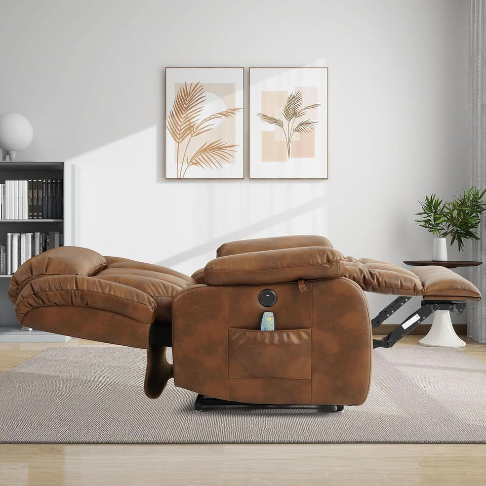 Dual Motor Lift Recliner Chair With Heat And Massage