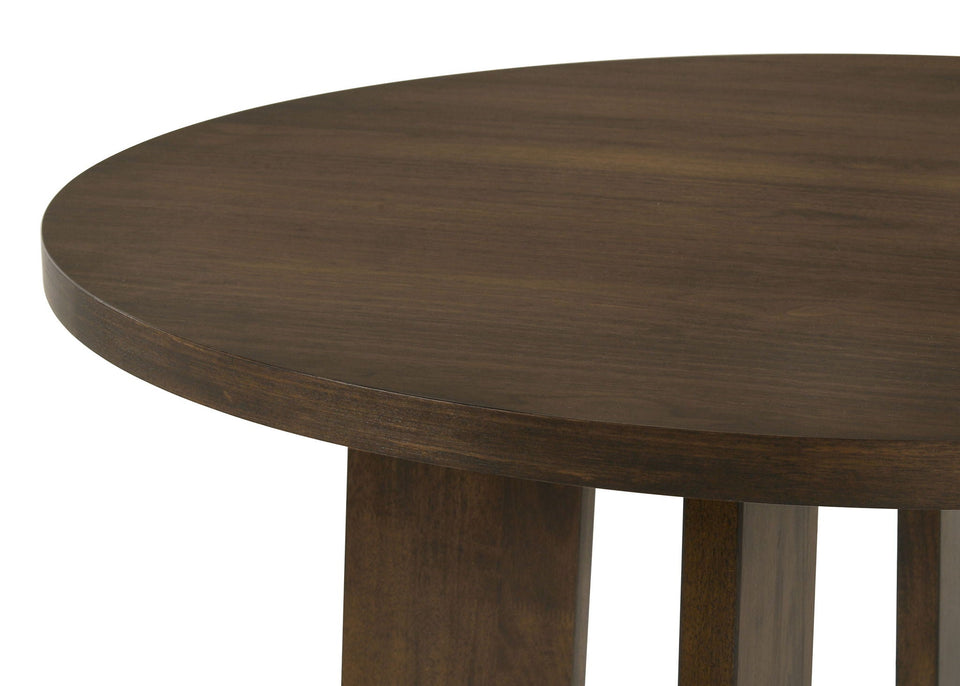 Strouse 5-piece Dining Set Cream and Walnut