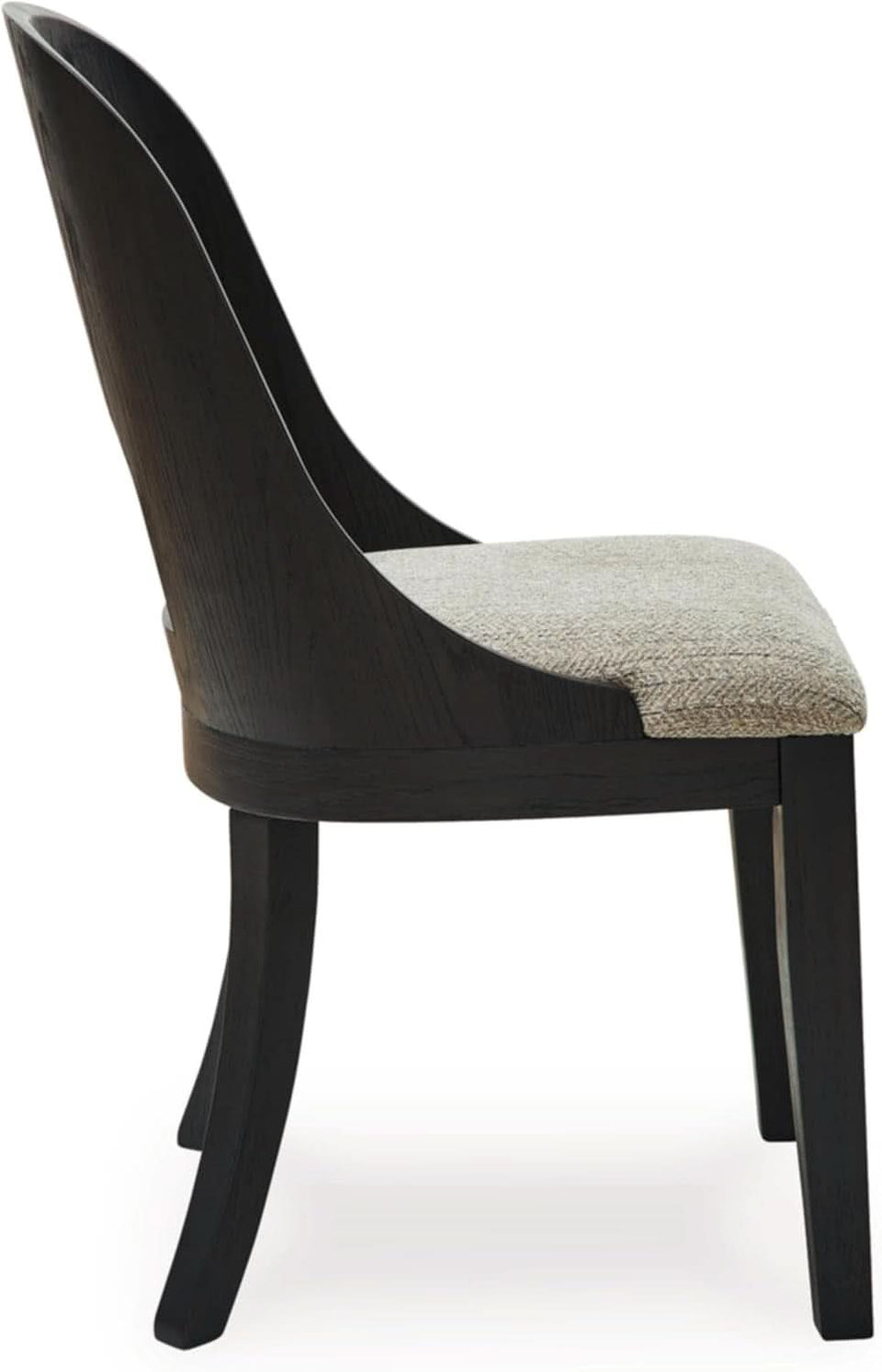 Pair Herringbone Dining Chair Black Gray For Kitchen