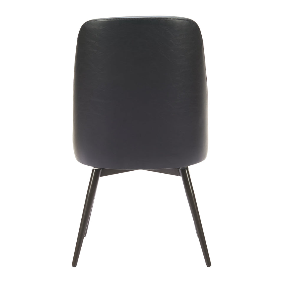 Keppel Swivel Dining Chair (Set of 2) Black