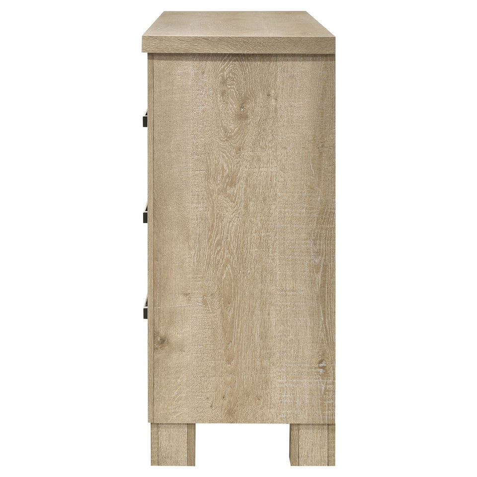 Oakglen 6-drawer Bedroom Dresser Weathered Oak