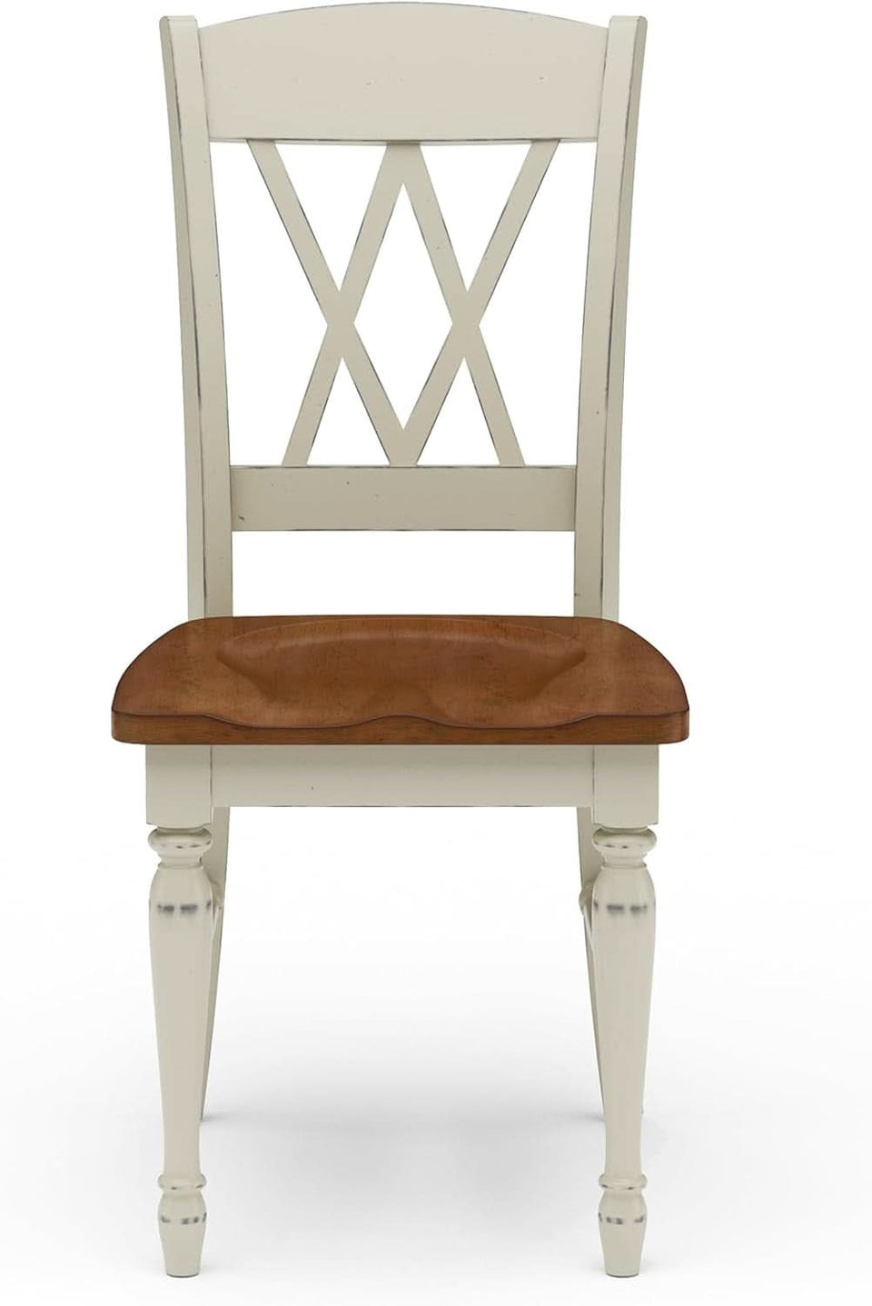 Home Styles Monarch 20Inch X Back Dining Chair White Oak