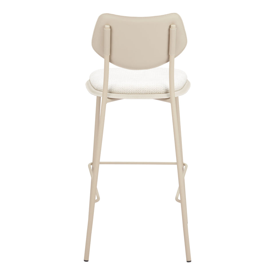 Zeal Barstool (Set of 4) Light Gray & Beige