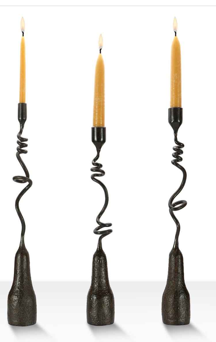 sculptural candleholder - lifestyle setting