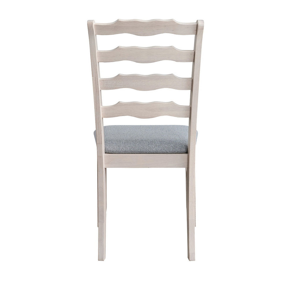 ACTU Farmhouse Dining Table Set with Upholstered Chairs for 4–6